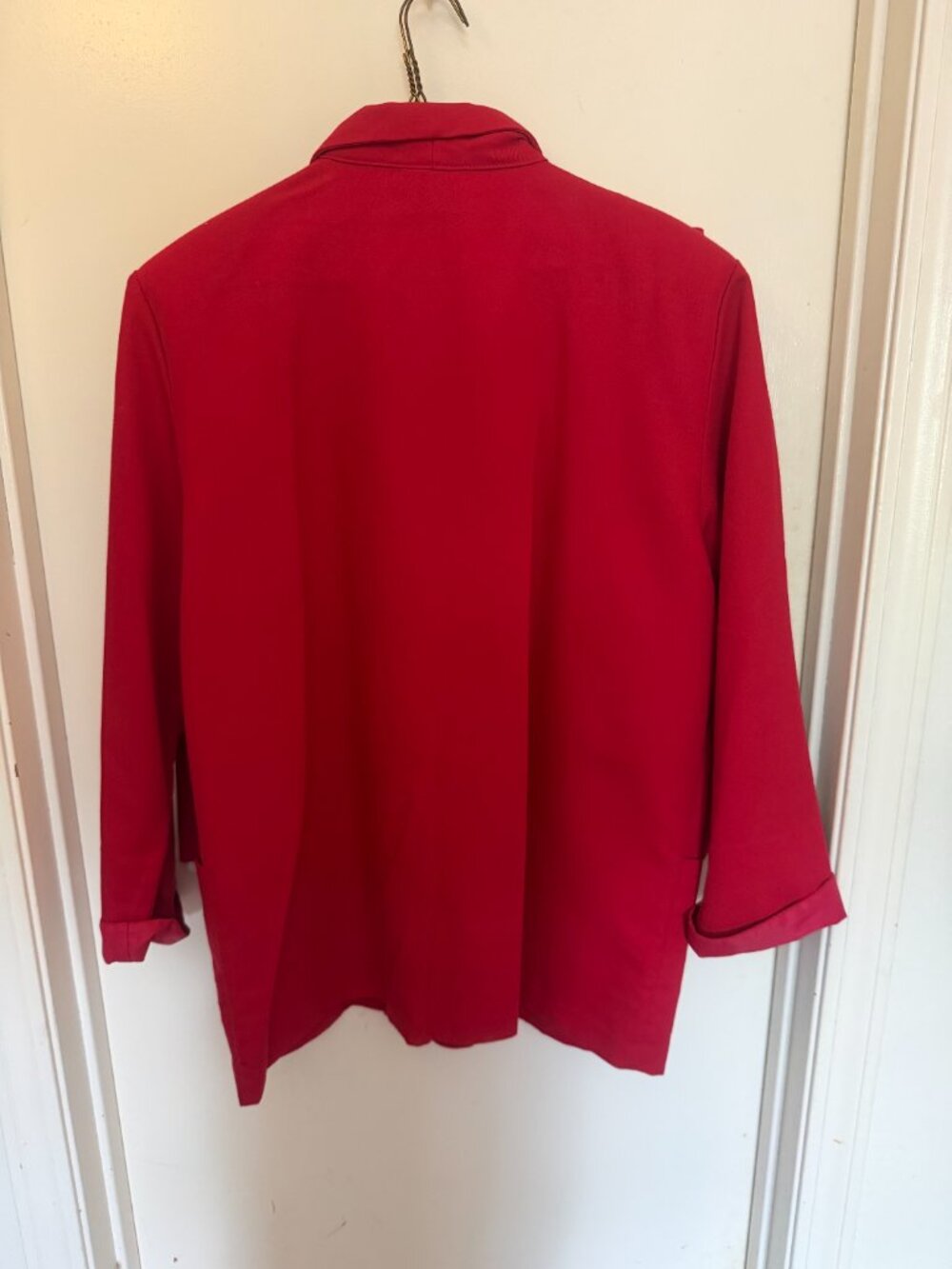 Bentley Bright Red Single Breasted Suit with Skirt W 2X - Picture 3 of 10